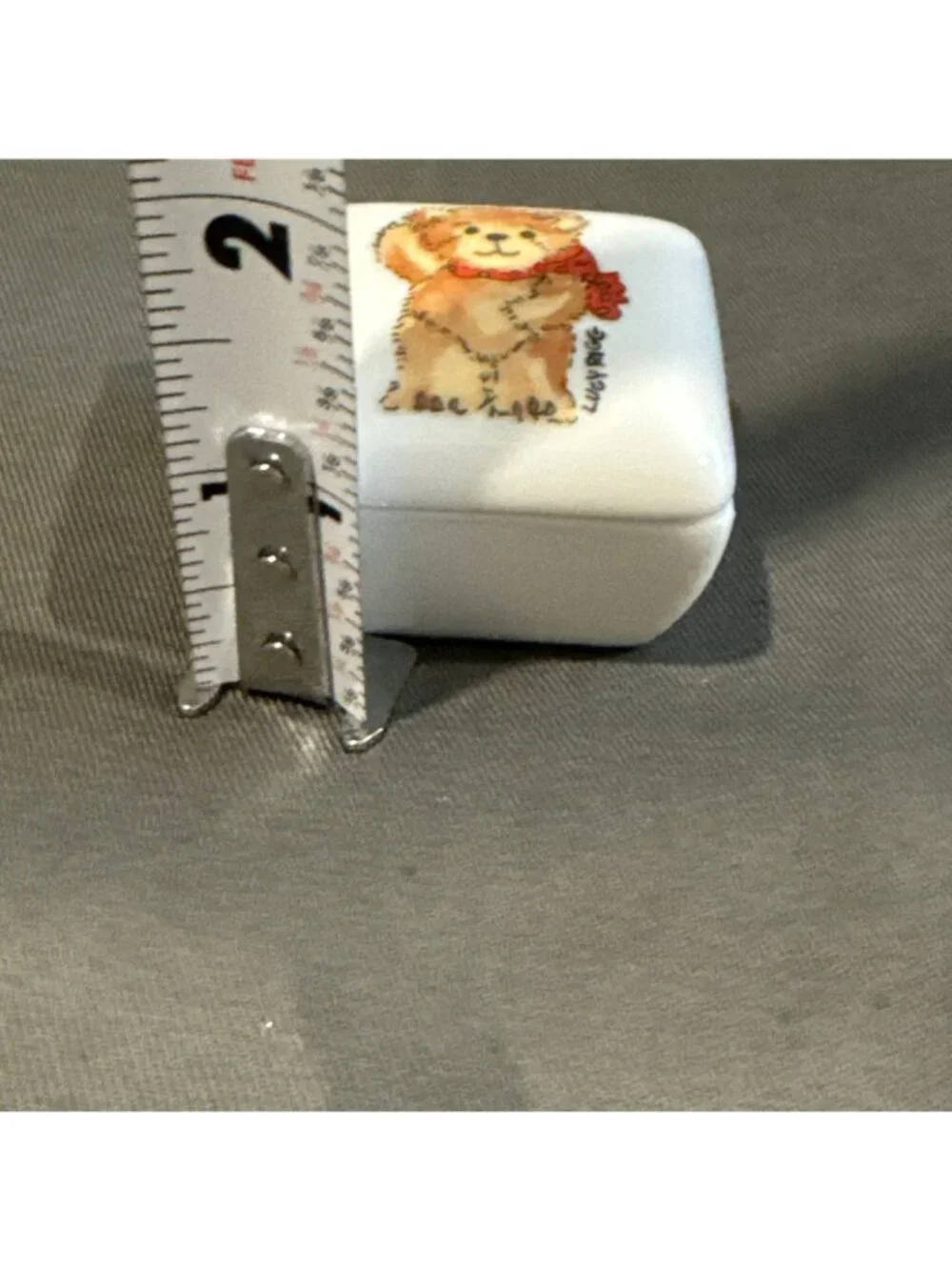 Lucy & Me Bear Ring / Trinket Box 1.5